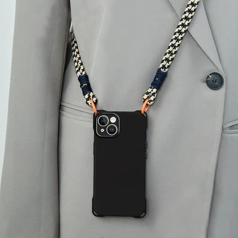 Crossbody Necklace Cord Lanyard Phone Case for iPhone - Brandy Trendy Hub