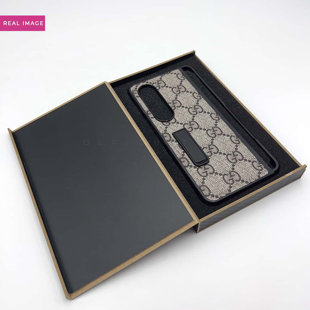 The Fashion GC Kickstand Case - Galaxy Z Fold - Brandy Trendy Hub