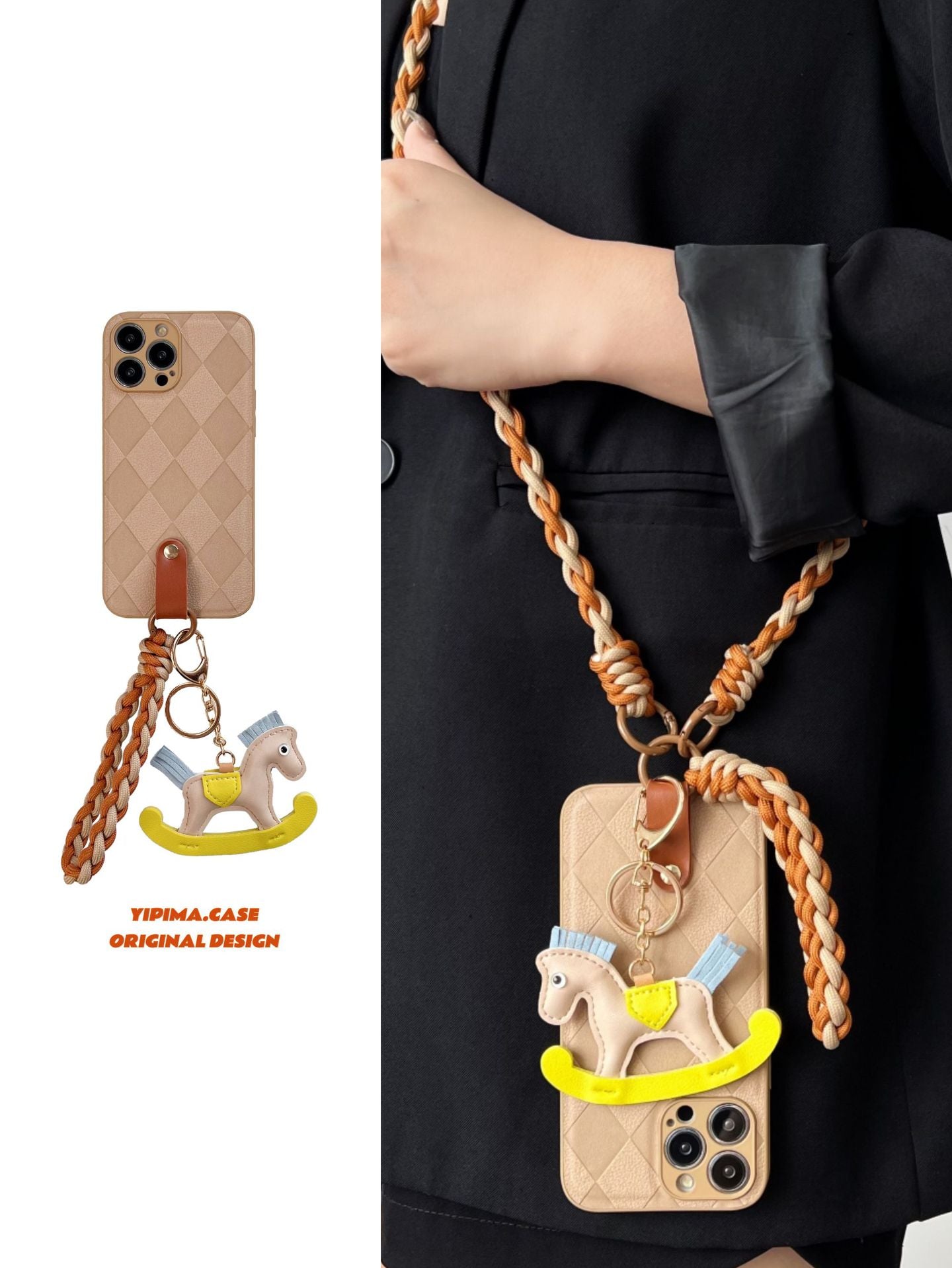 Rocking Horse Braided Rope Phone Case for iPhone - Brandy Trendy Hub
