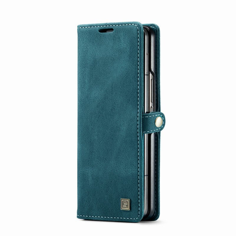 Samsung Galaxy Z Fold 5 Lather Wallet Case - Brandy Trendy Hub
