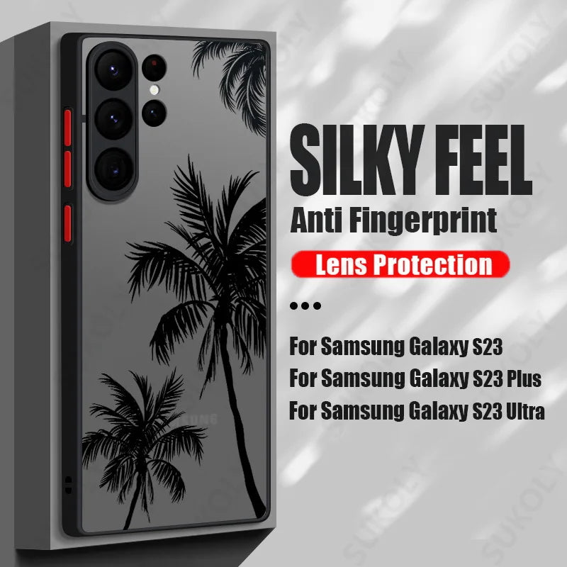 Coconut Tree Shockproof Samsung Case