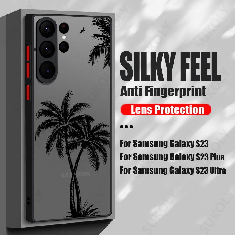 Coconut Tree Shockproof Samsung Case