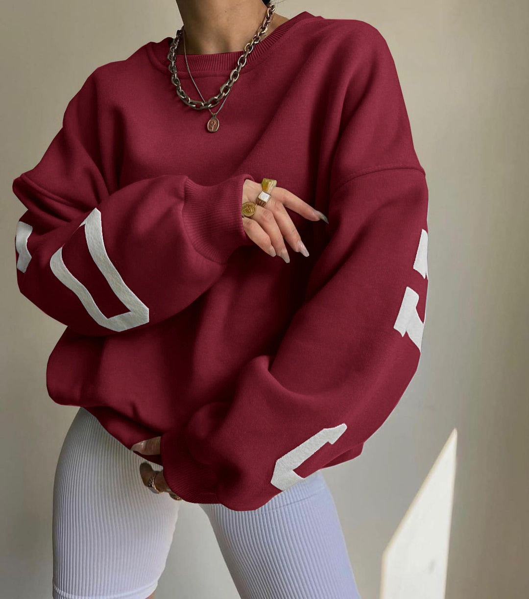 Autumn 2023 Women's O-Neck Sweatshirt - Brandy Trendy Hub