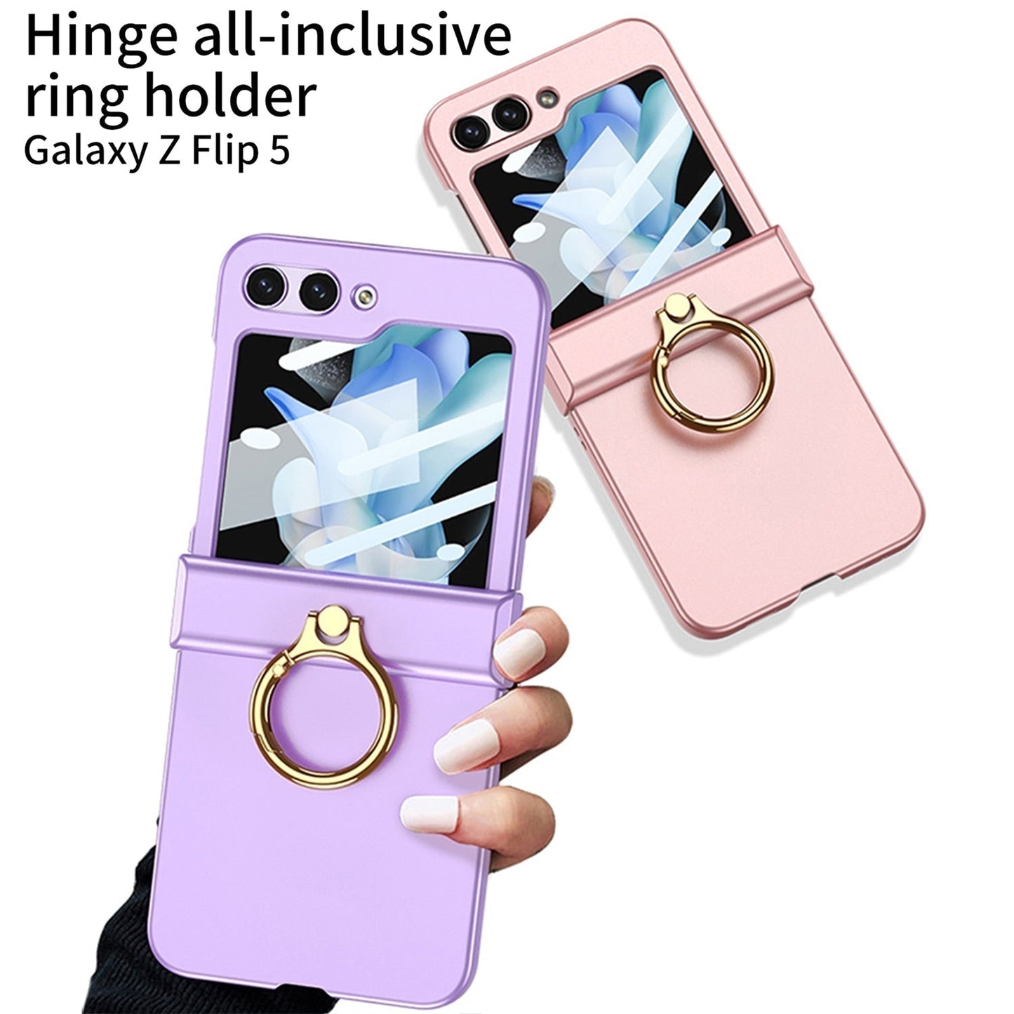 Ultra-thin Matte Case with Ring Bracket & Screen Protective - Brandy Trendy Hub