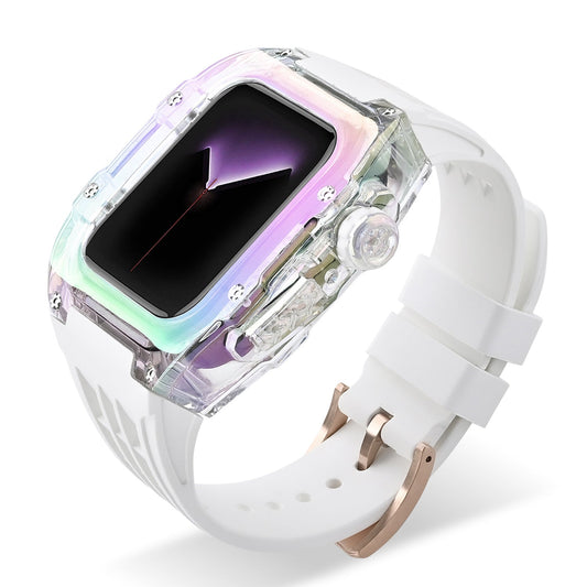 Luxury Case Strap for Apple Watch Series 44/45mm - Brandy Trendy Hub