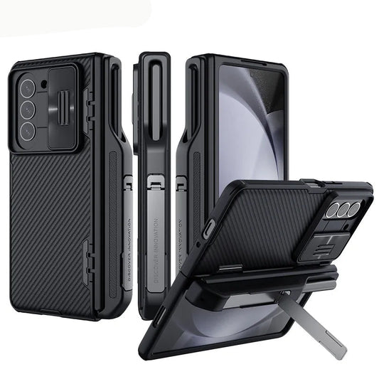 CamShield Case with Kickstand & S-Pen Pocket - Z Fold 5 - Brandy Trendy Hub