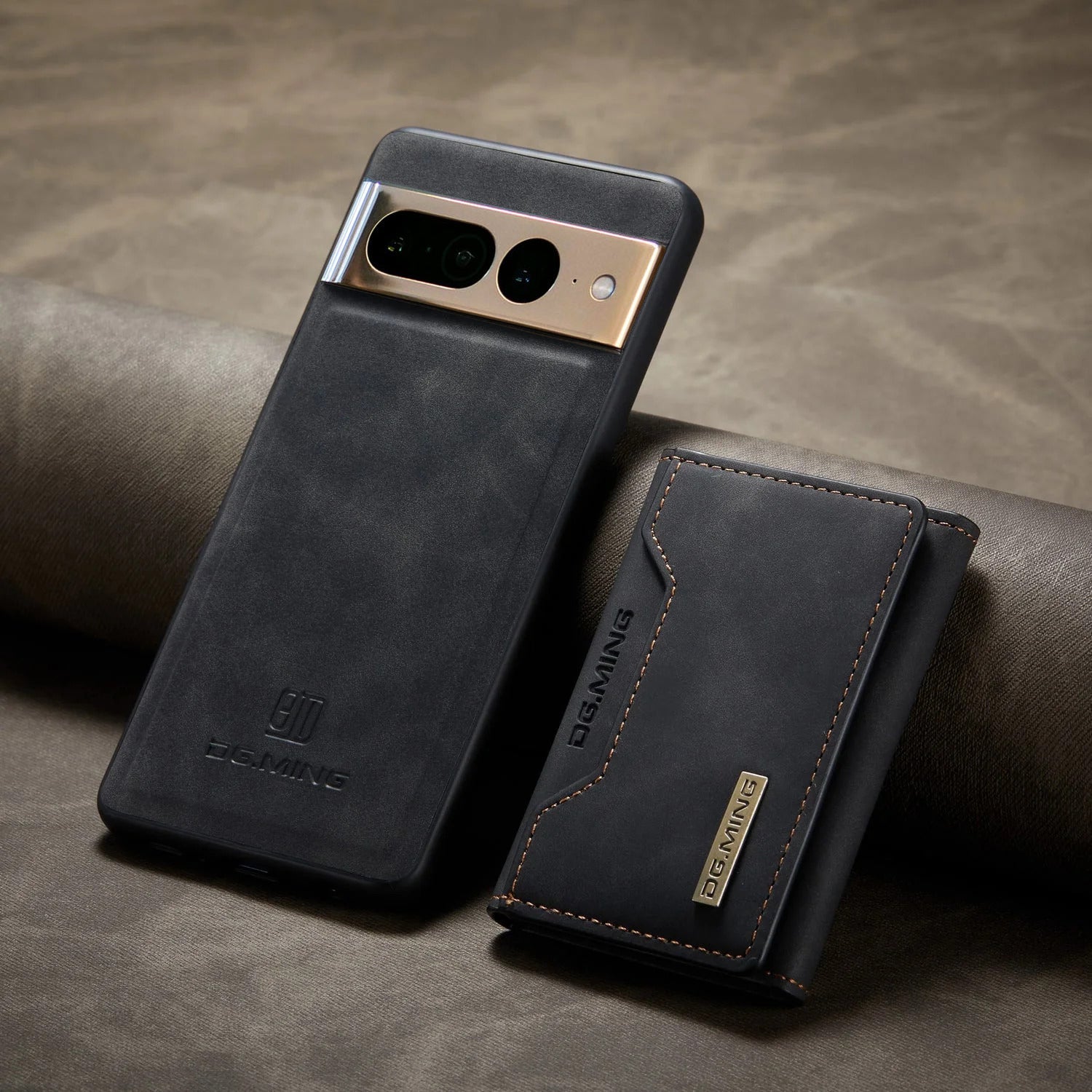 2 in 1 Detachable Leather Wallet Case For Google Pixel Phones - Brandy Trendy