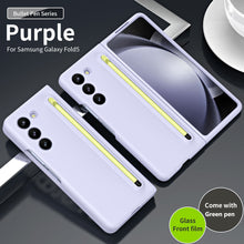Load image into Gallery viewer, Anti-Fall Phone Case with Pen Tray, Protective Shell, and Film for Samsung Galaxy Z Fold
