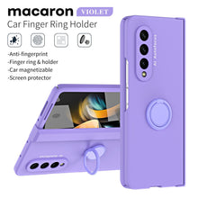 Load image into Gallery viewer, Anti-Fall Phone Case with Magnetizable Ring Holder and Film for Samsung Galaxy Z Fold
