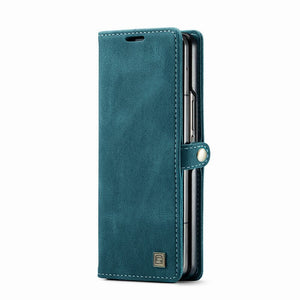 Samsung Galaxy Z Fold 5 Lather Wallet Case - Brandy Trendy