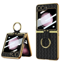 Load image into Gallery viewer, Leather Pattern Case with Ring Holder Bracket - Brandy Trendy
