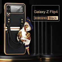 Load image into Gallery viewer, Luxury Leather Case For Samsung Galaxy Z Flip 4 - Brandy Trendy
