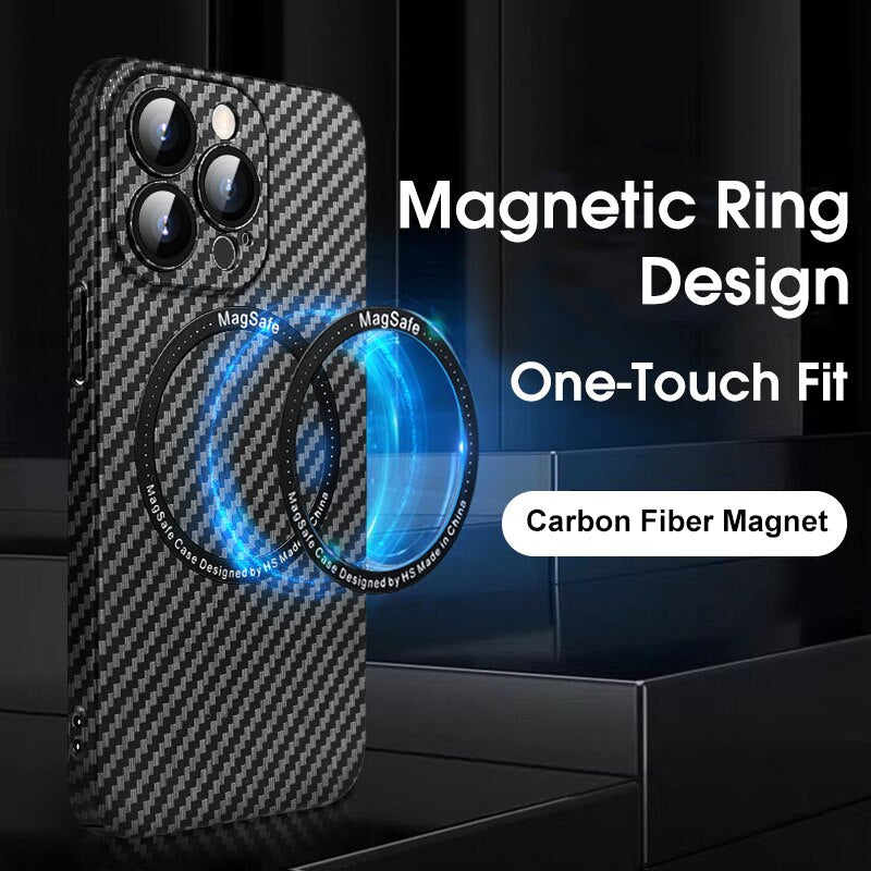 MagSafe® Compatible carbon Fibre Phone Case for iphone 15 pro max - Limitless 5.0