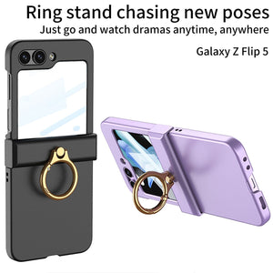 Ultra-thin Matte Case with Ring Bracket & Screen Protective - Brandy Trendy